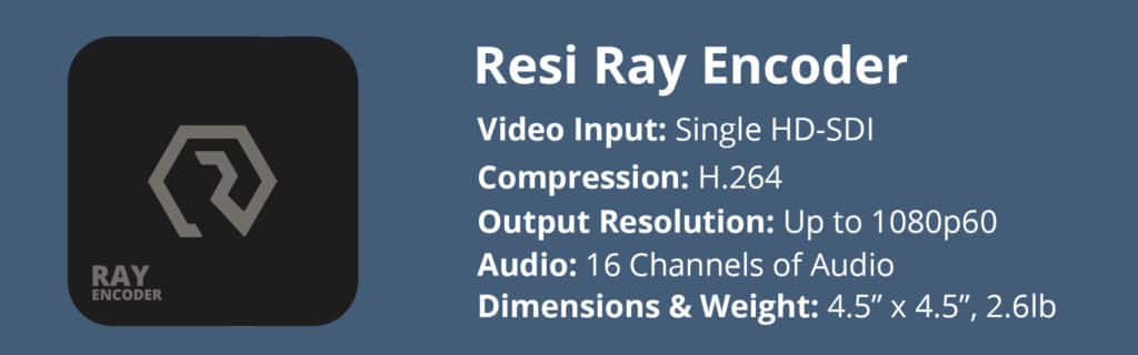 Resi Ray hardware encoder specifications