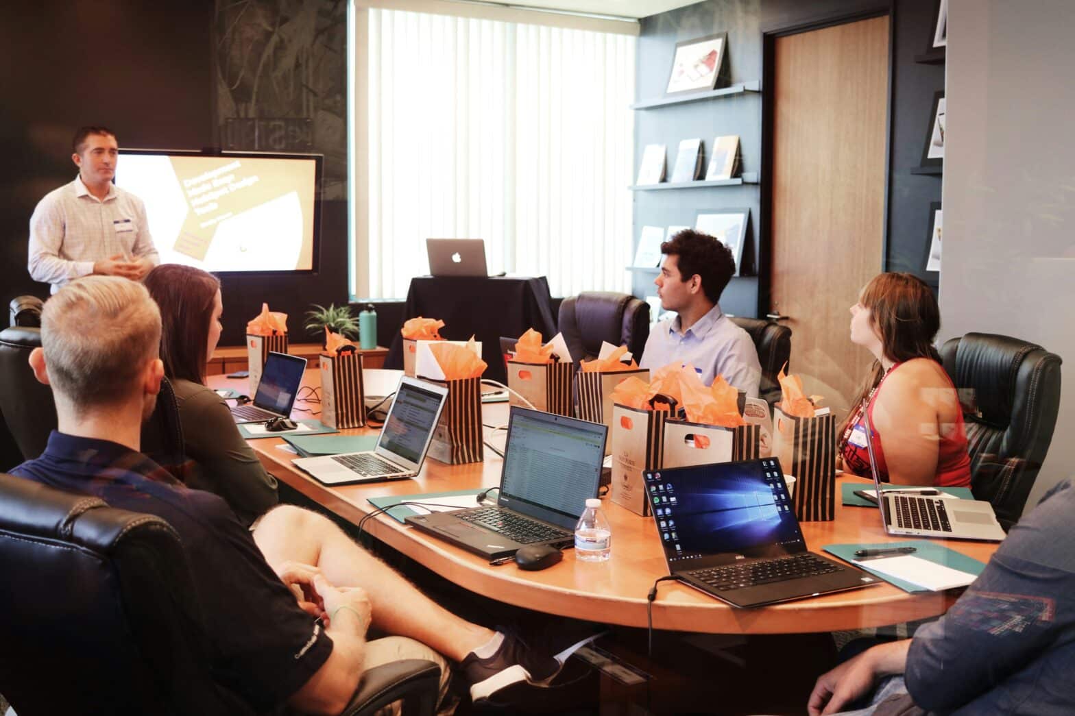 product team preparing for a live stream