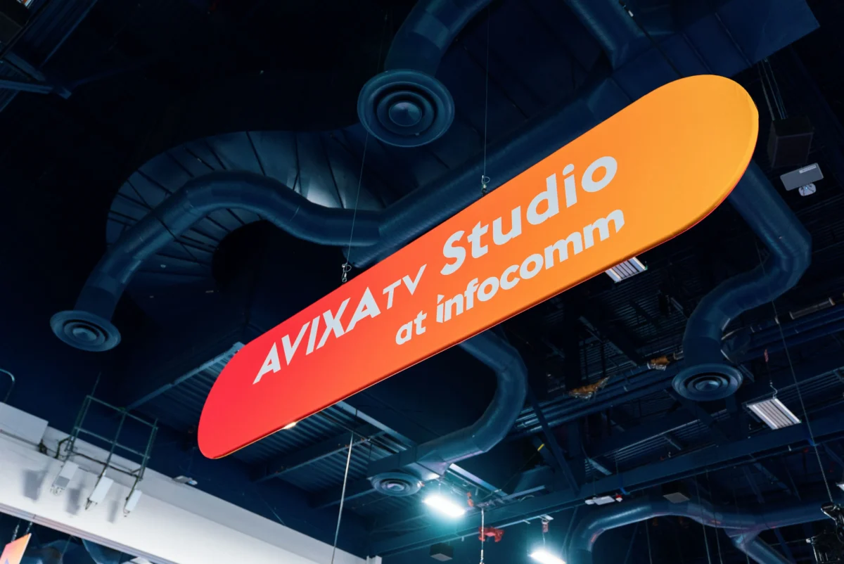 Avixa TV studio at Infocomm